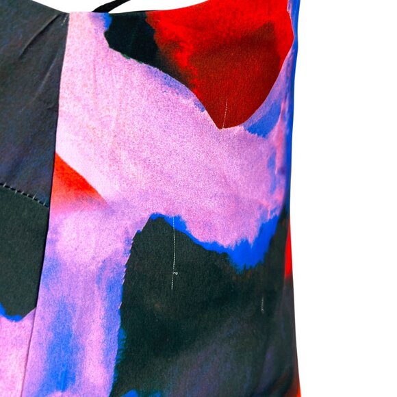 French Connection Abstract Halter Mini Shift Dress Multicolor Size XS - Picture 7 of 10